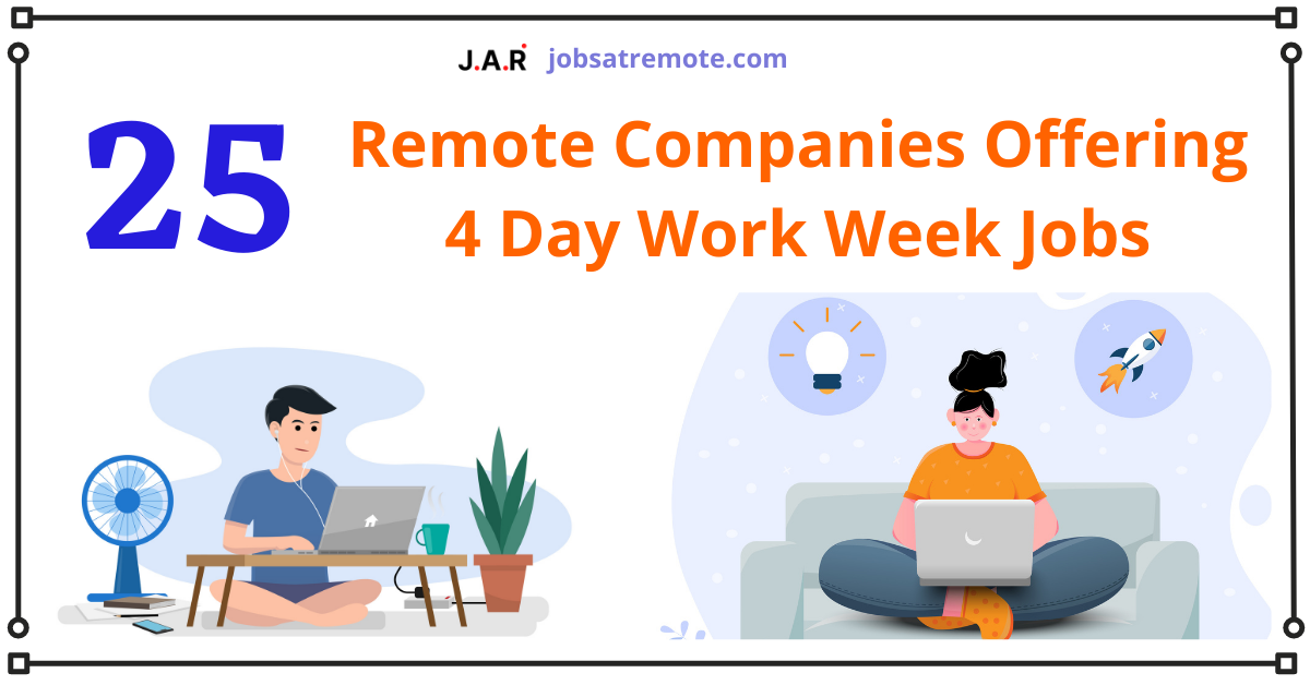 Remote 4 Day Work Week Jobs: 25 Best Remote Companies With 4 Day Work Week Jobs